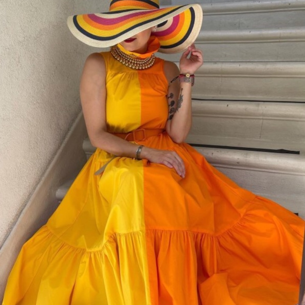 NWT Christopher John Rogers Two Tone Dress - Picture 4 of 8